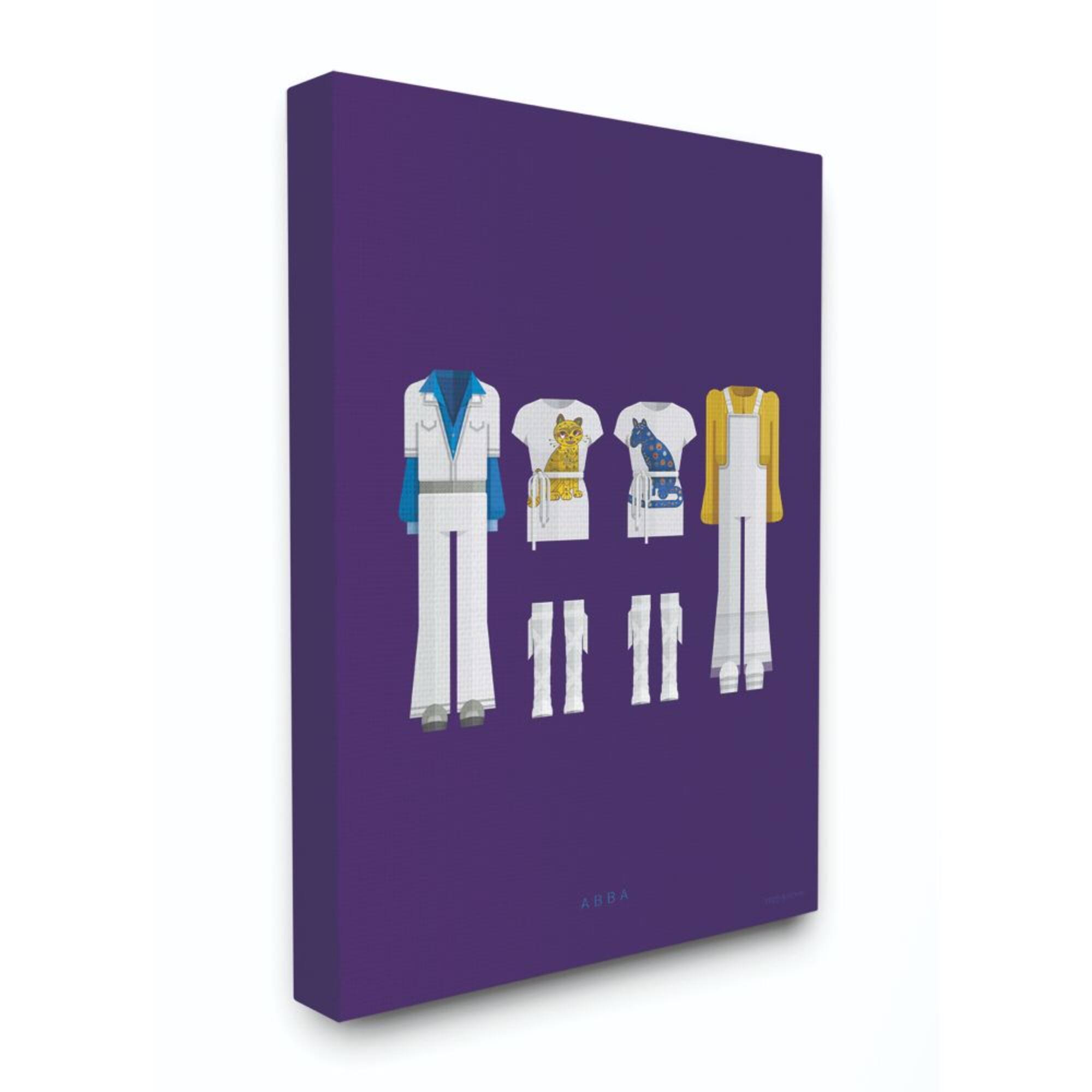 Stupell Industries Abba Modern Fashion Design Canvas Wall Art